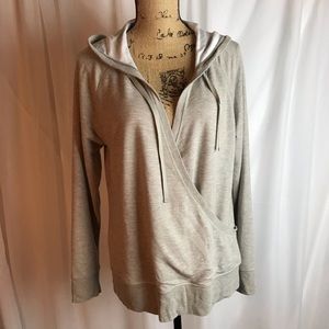 Lauren Ralph Lauren Wrap Front Hoodie